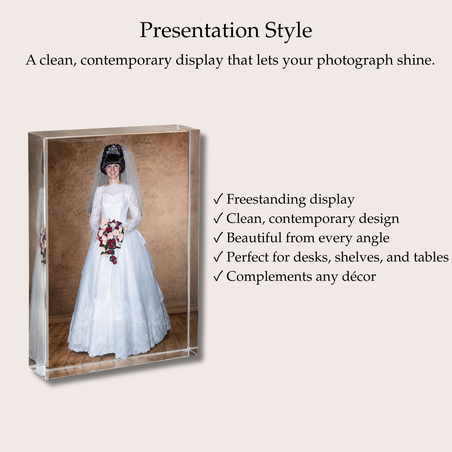 Acrylic Photo Block – (Desk Display)
