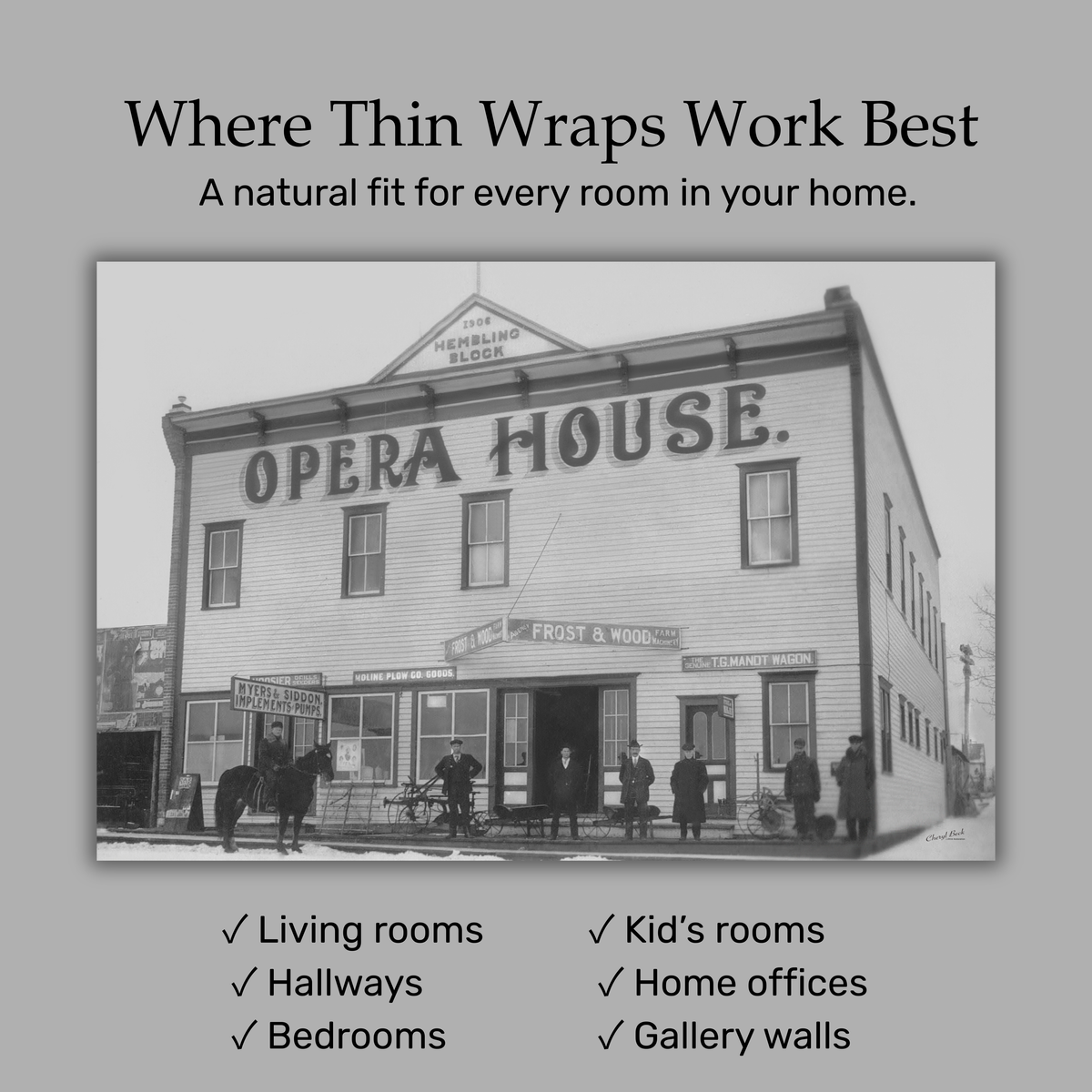 Thin Wraps — Lightweight Wall Display