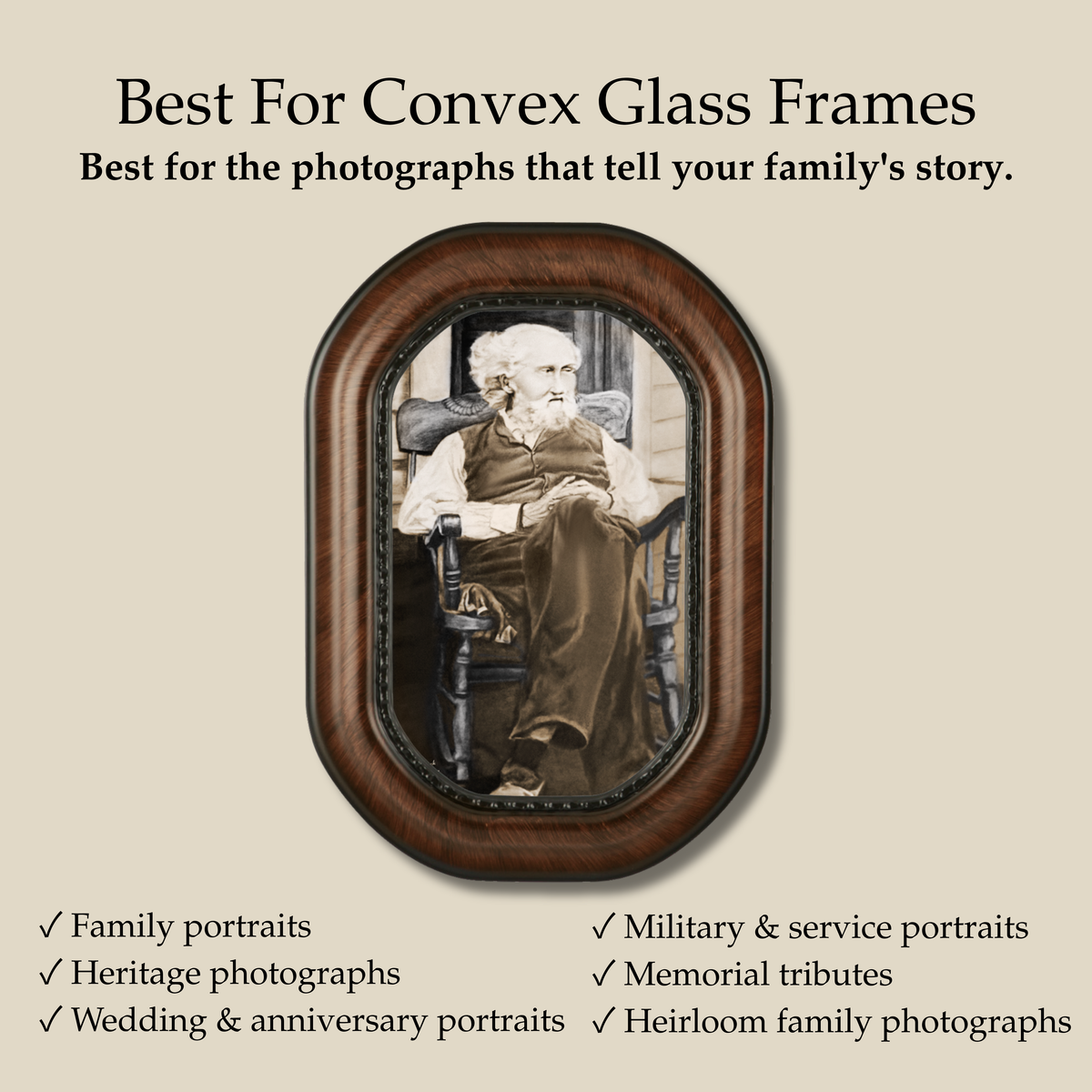 Convex Glass Frames