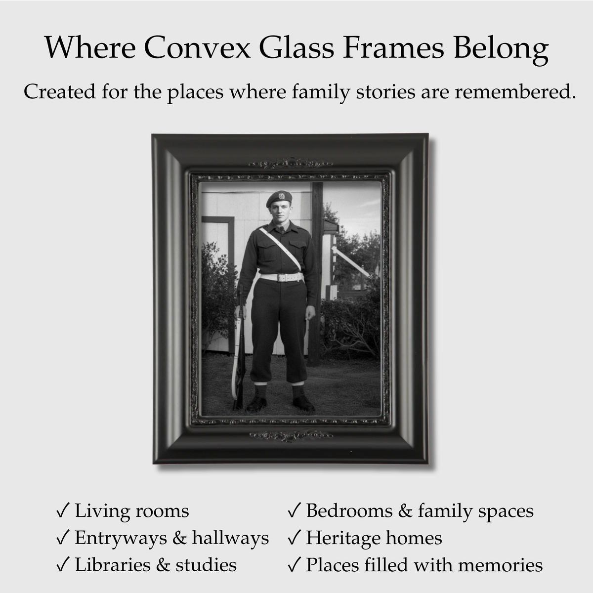 Convex Glass Frames