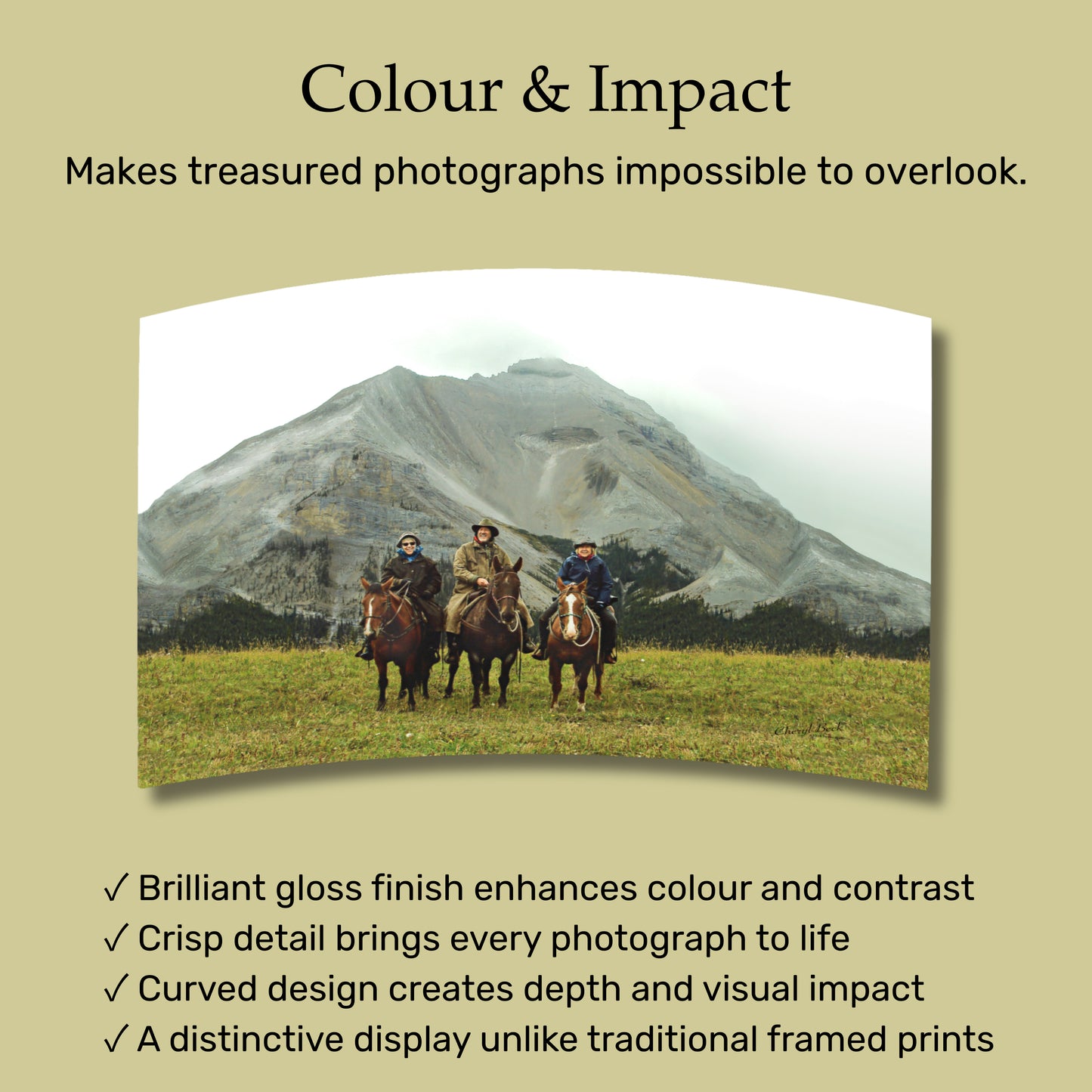 Curved Metal Print –(Desk Display)