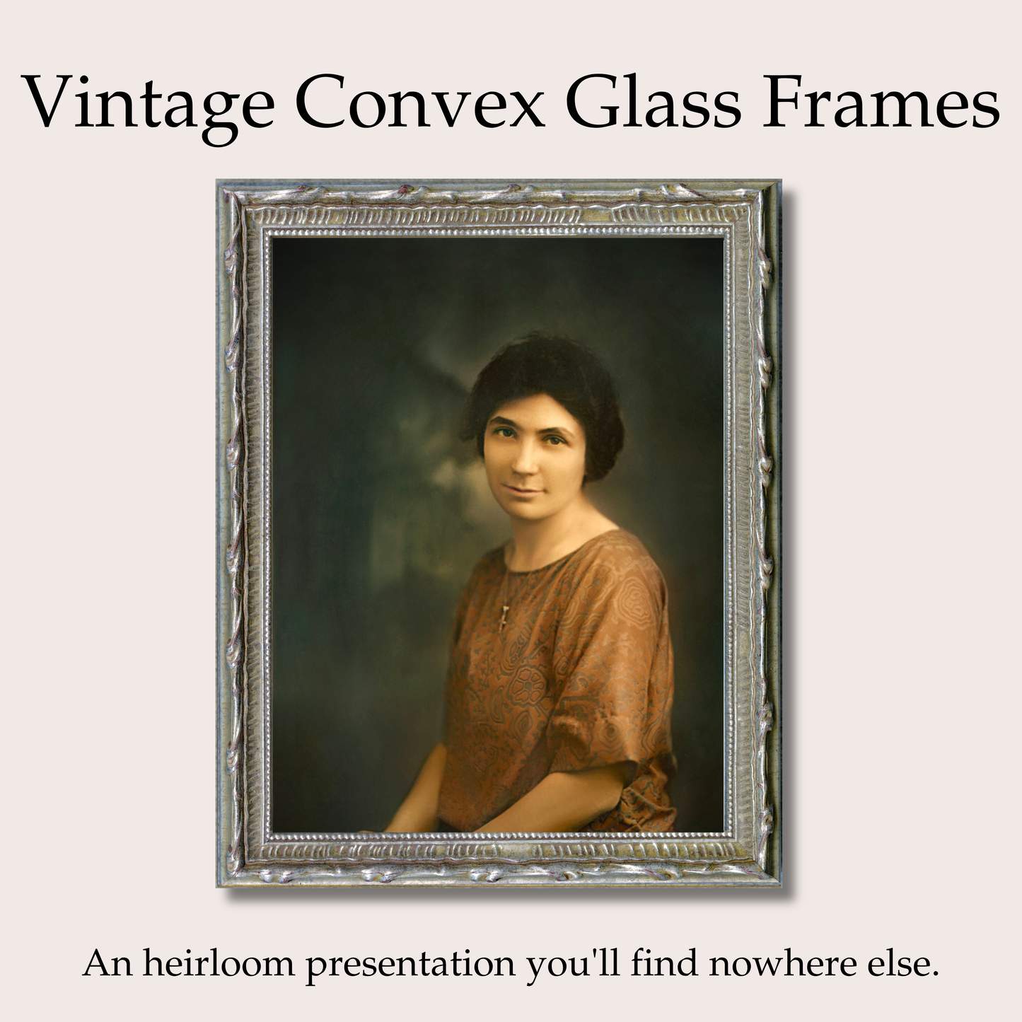 Vintage Convex Glass Frames – (Desk Display)