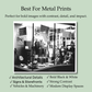 Metal Prints — Frame Ready, Float Mounted