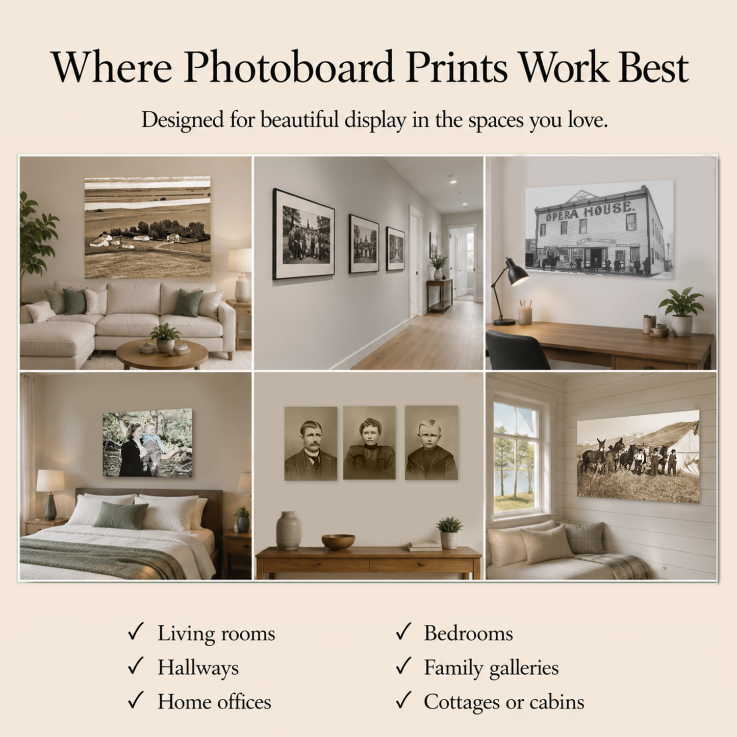 Photoboard Prints — Frame Ready or Float Mounted