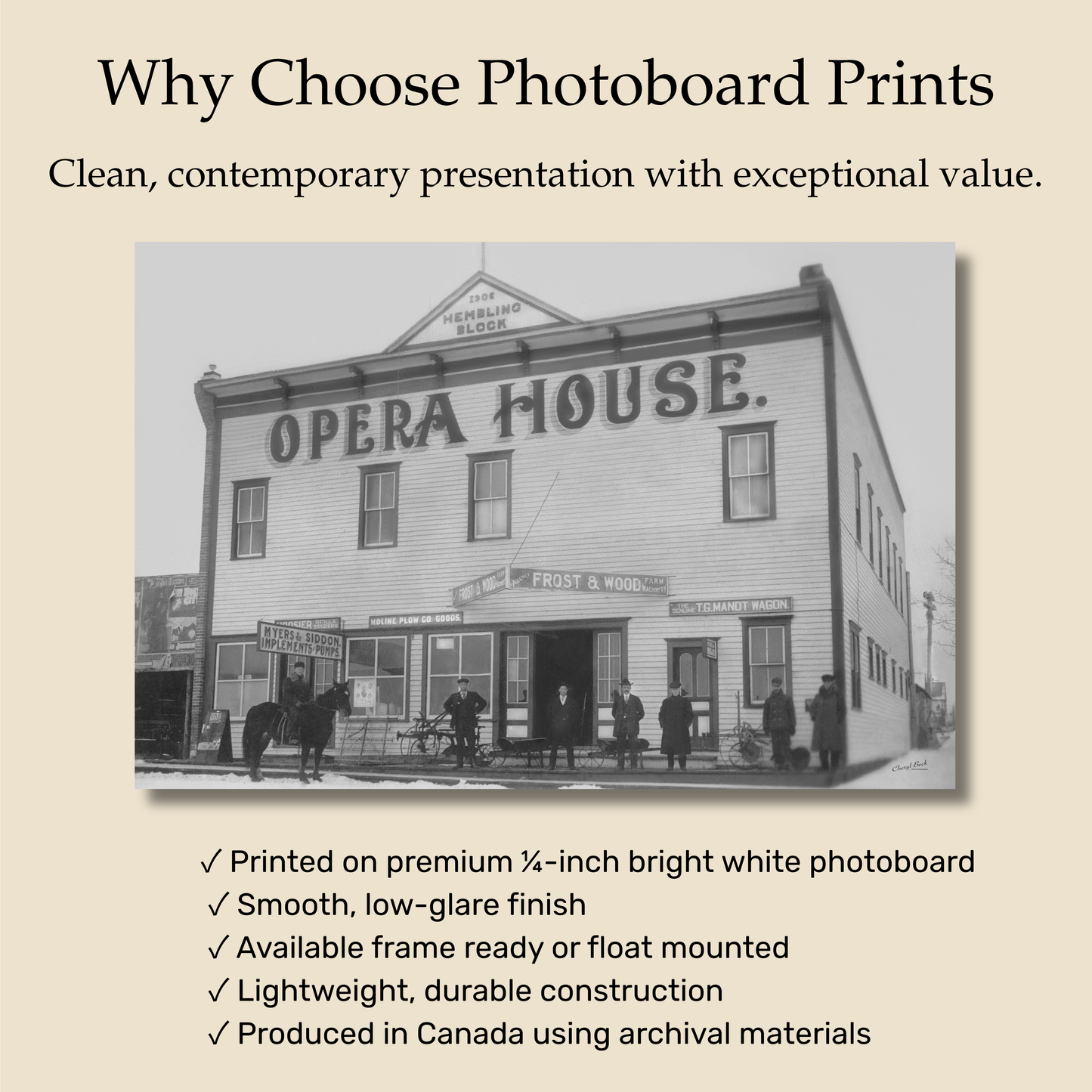 Photoboard Prints — Frame Ready or Float Mounted